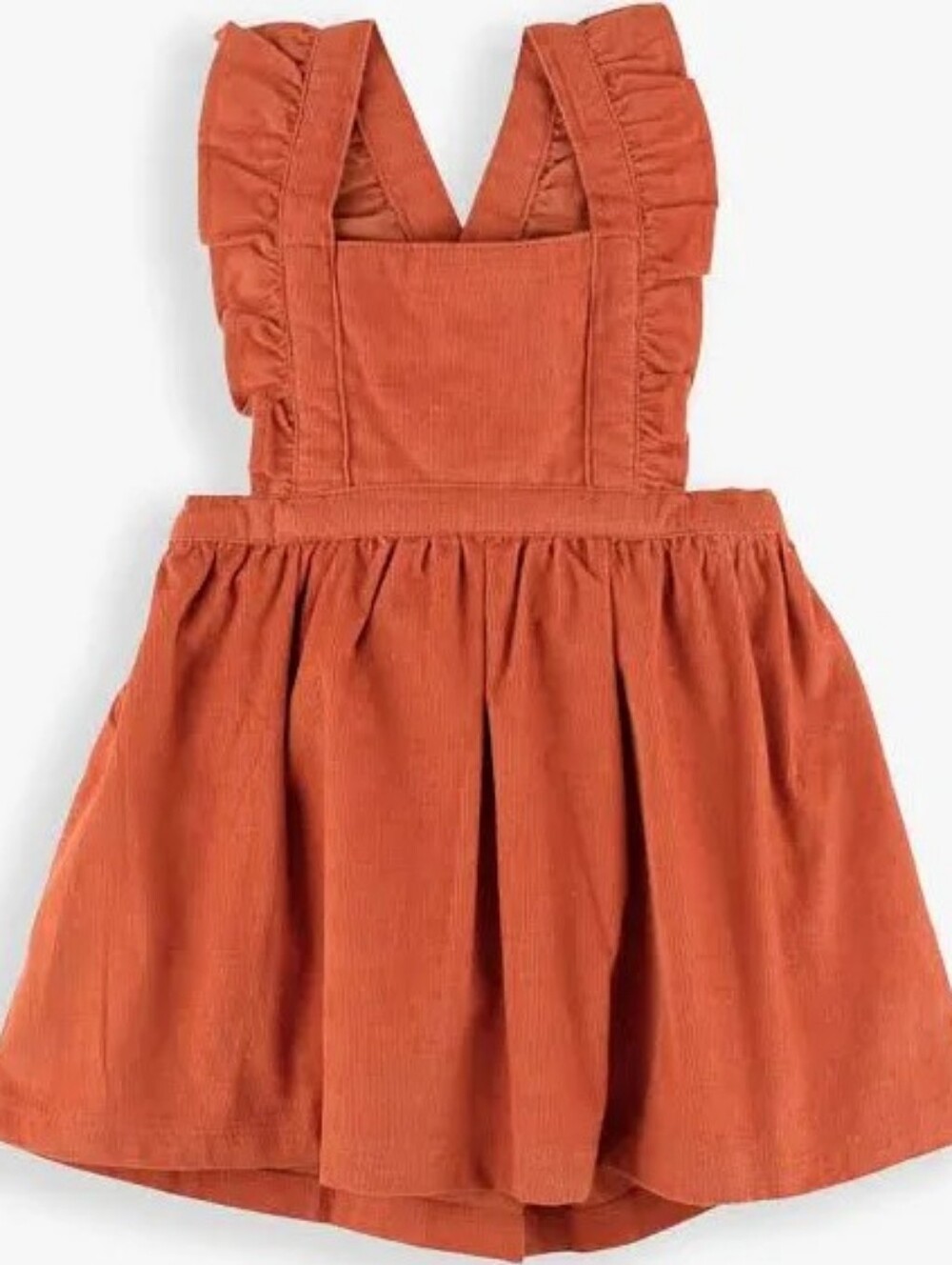 Ruffle Butts Corduroy Dreas Rust Orange 3T